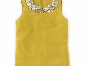Sequin Collar Top, Canary,Light Pink 34311738