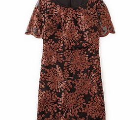 Boden Sequin Shimmer Tunic Dress, Black/Copper 34321711
