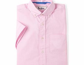 Boden Short Sleeve Laundered Shirt, Pink End On