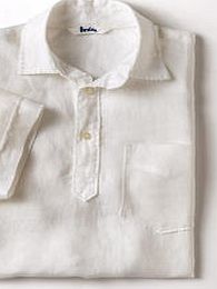 Boden Short Sleeve Linen Popover, White 34064584