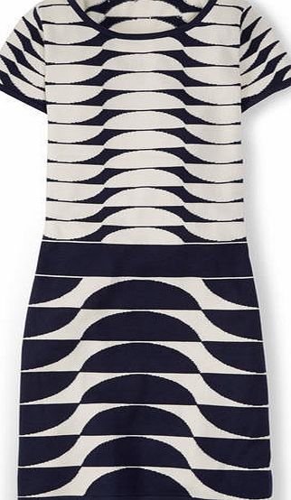 Boden Sixties Tunic Dress Navy/Pearl Boden, Navy/Pearl
