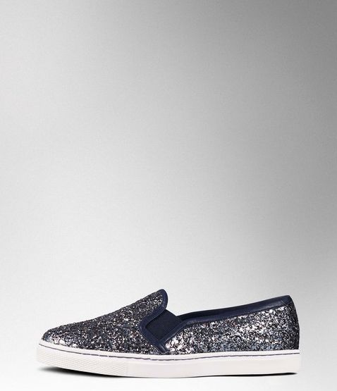 Boden, 1669[^]35059989 Slip-on Trainer Pewter Glitter/Navy Boden,