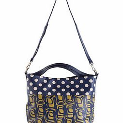 Boden Slouchy Leather Bag, Hotchpotch Print 34227744