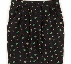 Boden Soft Printed Skirt, Black,Blue 34409201