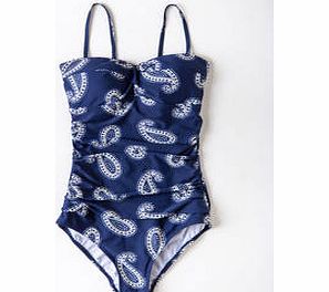 Boden Sorrento Swimsuit, Black,Hibiscus Paisley,Blues