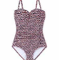 Boden Sorrento Swimsuit, Sailor Blue Geo,Black,Tutti