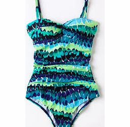 Boden Sorrento Swimsuit, Tropical Orange,Blues