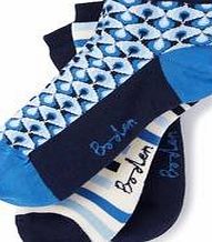 Boden Sports Sock, Blues Geo 34700799