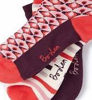 Boden Sports Sock, Reds Geo 34700807