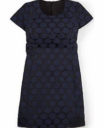 Spot Jacquard Dress, Blue 34301085