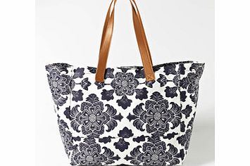 Boden St Ives Beach Bag, French Navy Mosaic 34173419