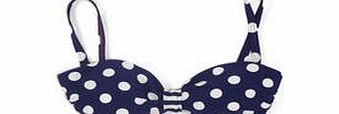 Boden St Lucia Bikini Top, Sailor Blue Spot,Sailor