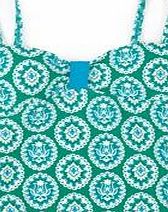 St Lucia Tankini Top, Lotus Woodblock 34567040