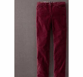 Boden Straightleg Velvet Trouser, Carmine 33702028