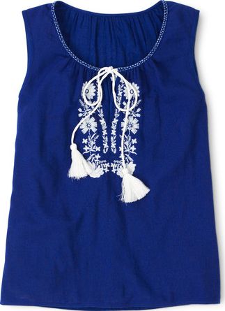 Boden, 1669[^]34873877 Summer Bloom Top Blue Boden, Blue 34873877