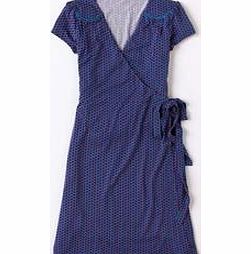 Boden Summer Wrap Dress, Egyptian Blue Apple Geo,Green