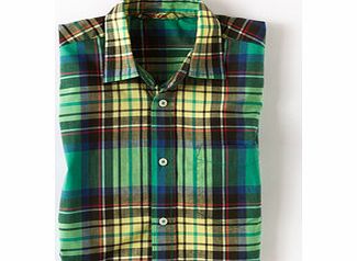 Boden Sunbleached Shirt, Green Check,Red 34061309