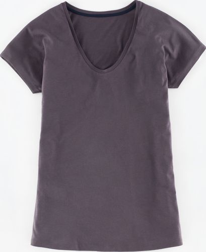 Boden, 1669[^]35028539 Supersoft V Neck Tee Grey Boden, Grey 35028539