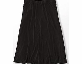 Boden Swishy Jersey Skirt, Black,Raven Spot 33627985