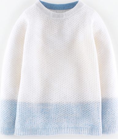 Boden, 1669[^]35200484 Textured Mohair Mix Jumper Ivory/Blue Blush