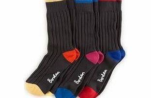 Boden The Chunky Socks, Stripe Pack,Mixed