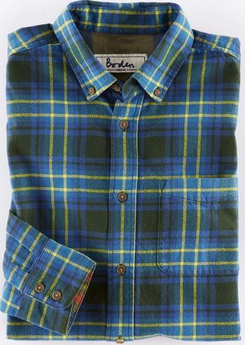 Boden The Flannel Shirt Navy Check Boden, Navy Check