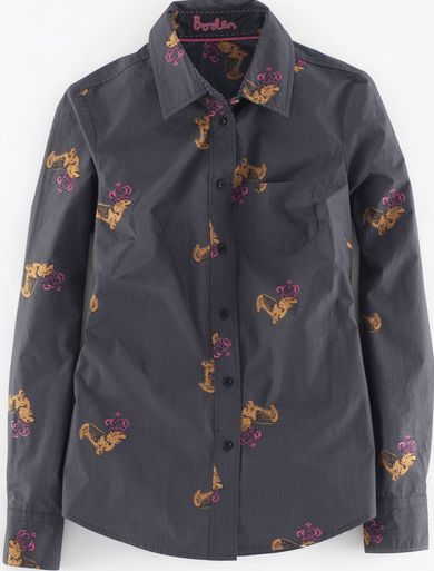 Boden, 1669[^]35040641 The Shirt Dark Grey Corgis Boden, Dark Grey