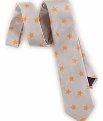 Boden The Tie, Navy Sprout,Grey Marl Check,Silver