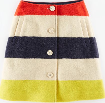 Boden, 1669[^]35200856 Tilly Skirt Cream Stripe Boden, Cream Stripe