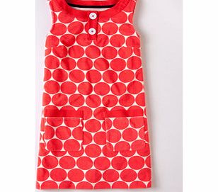 Boden Towelling Scoop Neck, Pink Lady Spot,Daffodil