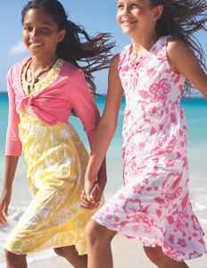 Boden Tropical Crinkle Dress