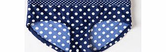 Twist Front Short, Mariner Blue Spot,Dark