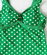 Boden Twist Front Tankini, Peacock Green Spot 33930579