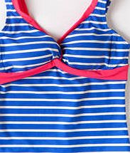 Boden Twist Front Tankini, Regal Stripe/Lipstick