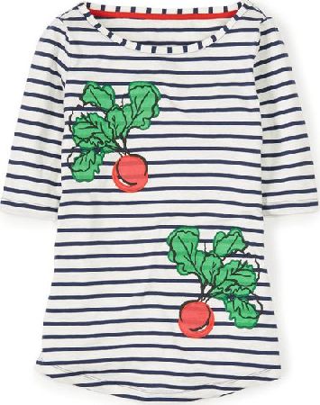 Boden, 1669[^]34645283 Uplifting Tee Navy Radish Boden, Navy Radish