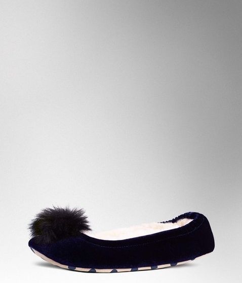 Boden, 1669[^]35025675 Velvet Slipper Navy Velvet/Black Boden, Navy