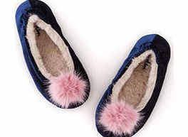 Boden Velvet Slippers, Blue,Coral Pink 34205351