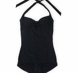 Boden Vintage Boyleg Swimsuit, Black,Sailor Blue,Lotus