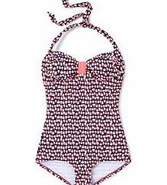 Boden Vintage Boyleg Swimsuit, Sailor Blue Geo,Dark