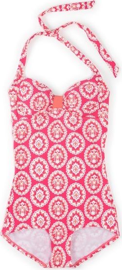 Boden Vintage Boyleg Swimsuit Tutti Frutti Woodblock
