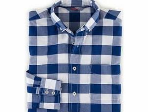 Boden Washed Oxford Shirt, Blue Stripe,Large Grape