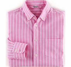 Boden Washed Oxford Shirt, Blue Stripe,Pink Stripe