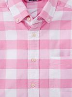 Boden Washed Oxford Shirt, Large Pink Gingham 34544437
