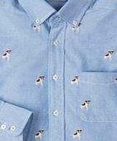 Boden Washed Oxford Shirt, Sprout Embroidery 34543959
