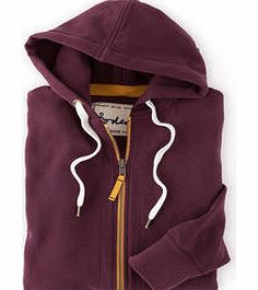 Boden Washed Zip Through Hoody, Merlot 34271874