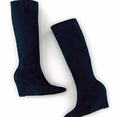 Wedge Stretch Boot, Black,Blue,Grey 34218636