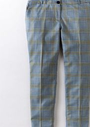Boden Wool Bistro Crop, Blues Check 34154393