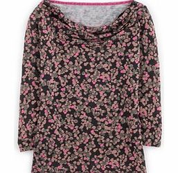 Boden Wool Blend Cowl Neck, Gold,Pink,Pink Pop