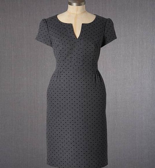 Boden Wool Tulip Dress, Dark Grey Melange Spot 33707043 review