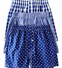 Boden Woven Boxers, Blue Pack,Big Spot Pack,Stripe
